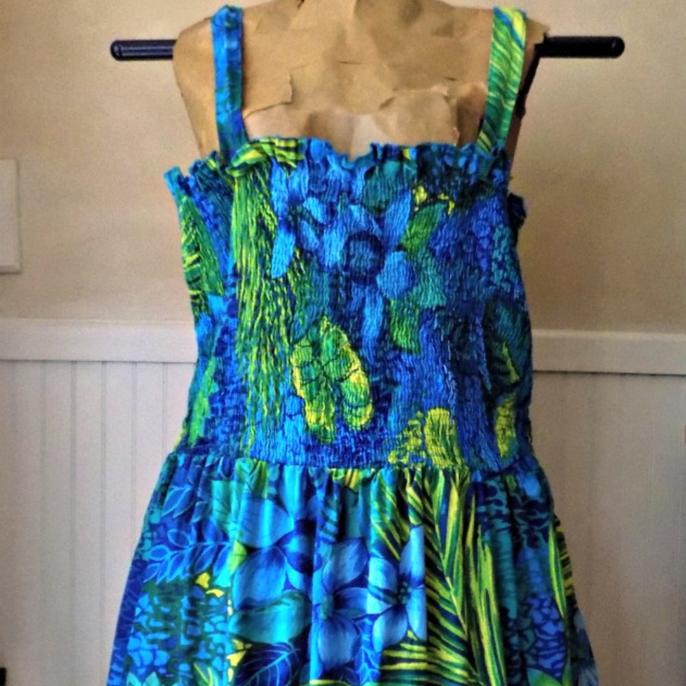 Women’s Plus Size 2X Tropical Sun Beach Dress